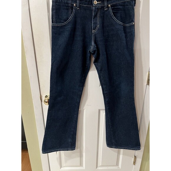 ANDREW MACKENZIE Jeans Mens US Sz 34 Bootcut AMK Euro 50 Blue Denim Hipster - Picture 13 of 15